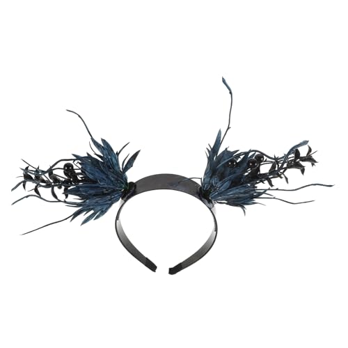 ibasenice Halloween-stirnband Cosplay-stirnband Für Halloween Stirnband-party Cosplay-party-stirnbänder Halloween-party-stirnband Cosplay-kopfschmuck Zweig Haarband Kunststoffpolyester Blue von ibasenice