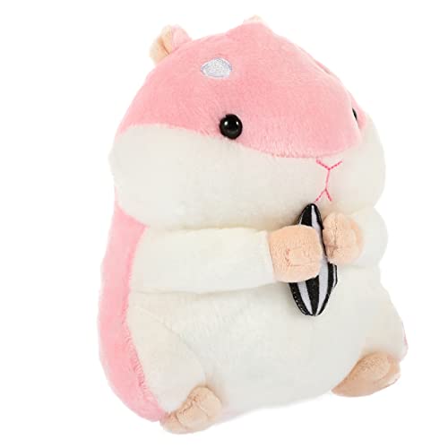 ibasenice Hamster Plüschtier Hamsterspielzeug Kuscheltier Hamsterplüsch Plüschspielzeug Ausgestopfter Hamster Bevorzugen Plüschpuppe Hamsterpuppenspielzeug Rosa Pp Baumwolle von ibasenice