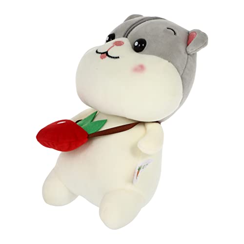 ibasenice Hamster Puppe Kinderspielzeug Hamster-Puppen- Cartoon-tierspielzeug Hamster-Design-schmuck -Cartoon-Hamster-Puppe Interessantes Hamsterpuppenspielzeug Plüsch von ibasenice
