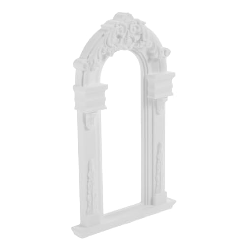 ibasenice Handgefertigter Miniatur-Wedding-Arch Europäischer Stil DIY Hochzeit Deko Puppenhaus Tür Kleine Hochzeitsdekorationen Für Innen Außen Fotoaufnahmen von ibasenice