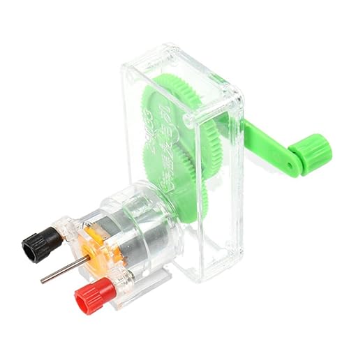 ibasenice Handkurbelgenerator Für Physikalische Experimente Tragbarer DIY Stromgenerator Für Sicherer Und Stabiler Für Schule Und Lernspielzeug Bildungsspielzeug von ibasenice