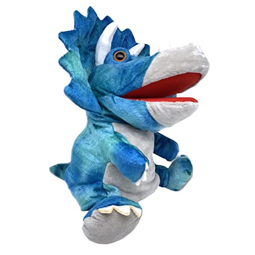 ibasenice Handpuppe Dinosaurier Papageienpuppe dinobuch Hand Puppet d Toy dinozug puppentrage Marionette Stoff Blue von ibasenice