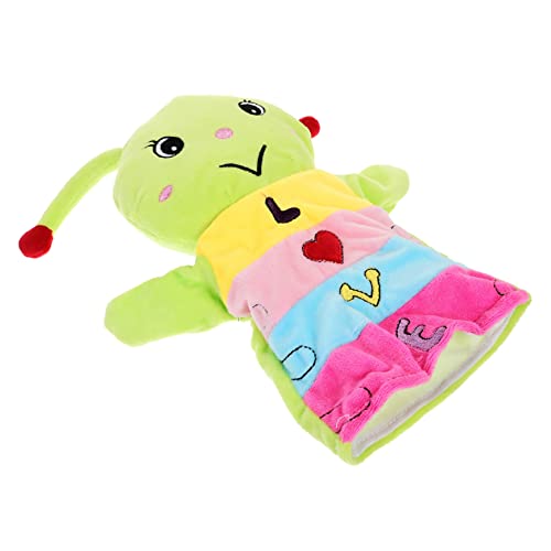 ibasenice Handpuppe Früherziehung Kinderspielzeug Raupen-handpuppen Stofftierpuppen Handpuppe Tierspielzeug Puppenspielzeug Für Cartoon-handpuppen Handpuppe Raupe Plüsch von ibasenice