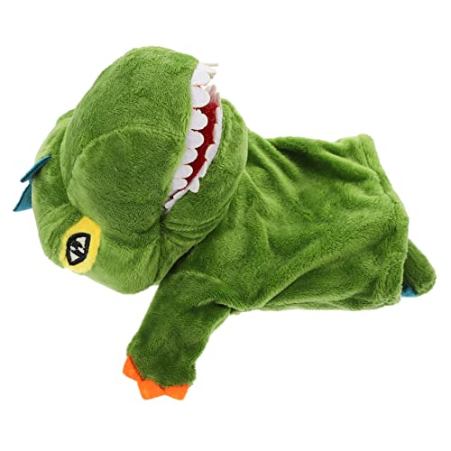 ibasenice Handpuppe Früherziehung interaktives kindergardinen Hand Puppet handspielpuppen Dinosaur Puppenspielzeug für Tiere Tiere Handpuppe Plüsch Green von ibasenice