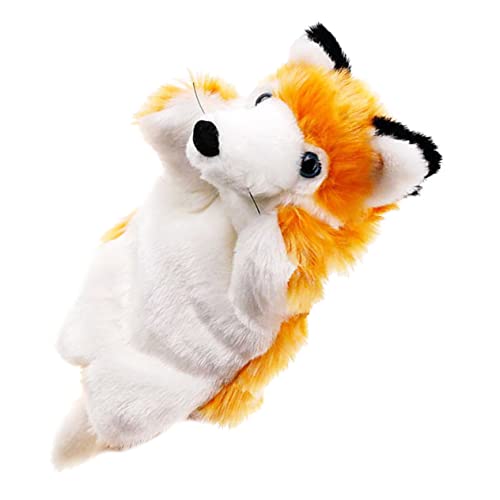 ibasenice Handpuppe Hand Puppet handspielpuppen Kreatives Plush zabawki stymulujące rozwój ausgestopft Kind Hase Fuchspuppe Plüschtier Babypuppen Fingerpuppen Orange von ibasenice