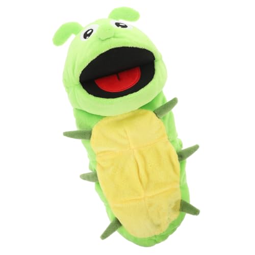 ibasenice Handpuppe Raupe Marionette Puppe Frühpädagogisches Puppen Lernspielzeug Simulation Raupenmodell Handspielzeug Handpuppen Handpuppe Plüsch von ibasenice