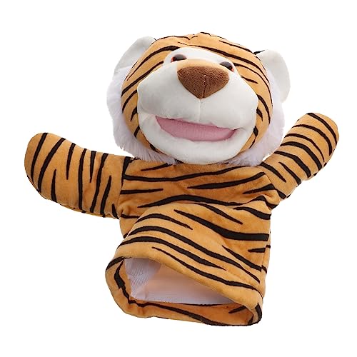 ibasenice Handpuppe Tiger Tierform für Bewegliche Stoffpuppe für Puppentheater Kreatives für Jungen und Mädchen für Rollenspiele und von ibasenice