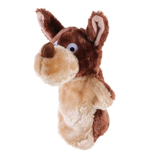 ibasenice Handpuppe Wolf aus Weichem Sicherem Material Interaktives Frühförder für Fördert Kreativität und Sprachentwicklung für Geschichten und Kindergarten von ibasenice