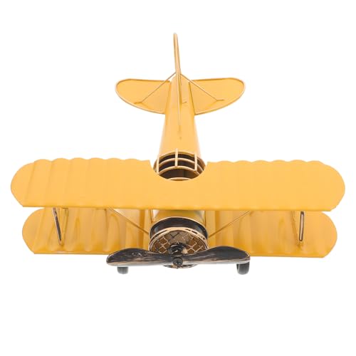 ibasenice Handwerksflugzeug-Dekoration – Vintage-Flugzeugmodell aus Eisen für Weihnachten, Zuhause, Büro, Desktop-Dekorationen ibasenice Handwerksflugzeug-Dekoration – Vintage-Flugzeugmodell aus Eisen für Weihnachten, Zuhause, Büro, Desktop-Dekorationen von ibasenice
