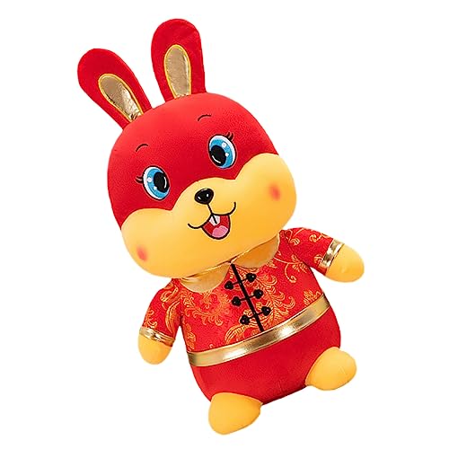 ibasenice Hasenpuppe des neuen Jahres Lamm gefüllte Puppe Karikatur Figur chinesische neujahrsdekoration faschingskostüme dekoratives Stofftier Kaninchen-Maskottchen-Puppe Kristallsamt rot ibasenice Hasenpuppe des neuen Jahres Lamm gefüllte Puppe Karikatur Figur chinesische neujahrsdekoration faschingskostüme dekoratives Stofftier Kaninchen-Maskottchen-Puppe Kristallsamt rot von ibasenice