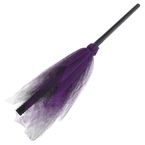 ibasenice Hexenbesen Halloween Fliegender Stock Halloween Hexendekoration Reinigungsspielzeug Halloween Party Halloween kinderparty Hexenrequisite Party Besenstiel Stoff von ibasenice
