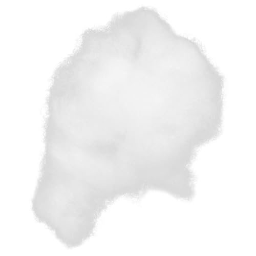 ibasenice Hochresiliente Füllwatte Weiche Polyesterfaser Füllmaterial für Puppen Kissen Sofa Polster Leichtes Einfach zu Verwendendes DIY Bastelmaterial für Handgemachte Dekorationen von ibasenice