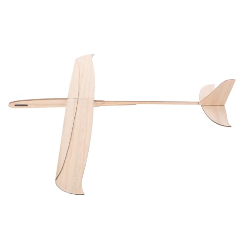 ibasenice Hölzerne Handwurfflugzeug Flugzeughandwerk Wurfgleiter Flugzeugmodell Flugzeug-Gastgeschenke Segelflugzeuge Kinderhandwerk Segelflugzeug werfen Modellflugzeug-Bausätze Holz Khaki von ibasenice