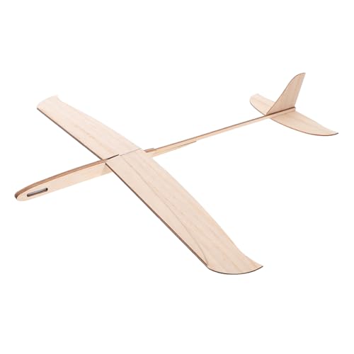 ibasenice Hölzerne Handwurfflugzeug Kinderhandwerk Wurfgleiter Flugzeug-Gastgeschenke Modellflugzeug-Bausätze Segelflugzeuge Segelflugzeug werfen Flugzeugmodelle Spielgleiter Holz Khaki von ibasenice