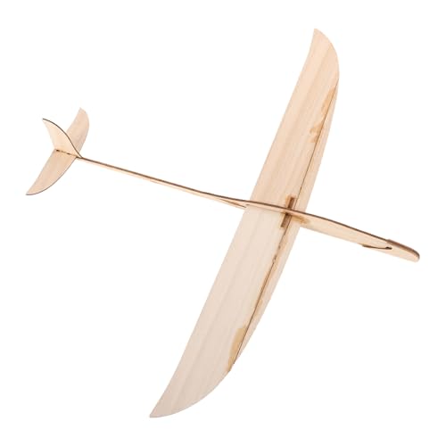 ibasenice Hölzerne Handwurfflugzeug Spaß für für Erwachsene Outdoor holzspielzeug kinderspielzeug Retro-Flugzeugmodell Spielzeugflugzeug aus Holz Holzgleiter Beige von ibasenice