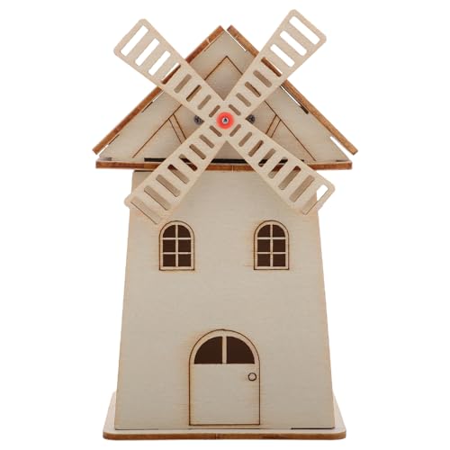 ibasenice Hölzerne Windmühlen Ornamente DIY Solarbetriebenes Windmühlenmodell Wissenschaftliche Experimentierprojekte Für Solarwindmühle Unvollendete Windmühlenhaus Requisite ibasenice Hölzerne Windmühlen Ornamente DIY Solarbetriebenes Windmühlenmodell Wissenschaftliche Experimentierprojekte Für Solarwindmühle Unvollendete Windmühlenhaus Requisite von ibasenice