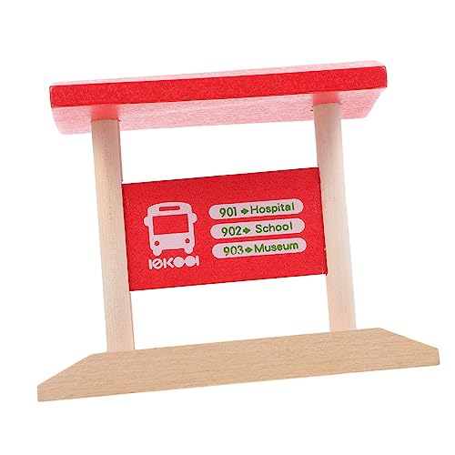 ibasenice Holz Bahnhofsplattform Langlebiges Holzspielzeug Realistische Rote Station Detailreiche Holzeisenbahn Zubehör für Garten und Spielzimmer ibasenice Holz Bahnhofsplattform Langlebiges Holzspielzeug Realistische Rote Station Detailreiche Holzeisenbahn Zubehör für Garten und Spielzimmer von ibasenice