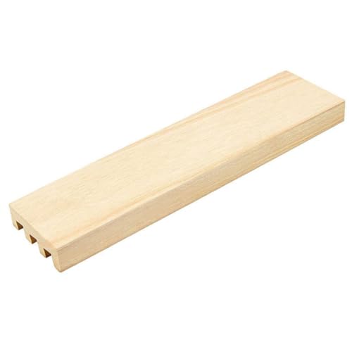ibasenice Holz Domino Halter Buchenholz Mehrfachsteckplätze Schräg Design Stabil Für Familien Domino Spiele DIY Zubehör Brettspiel Organizer von ibasenice