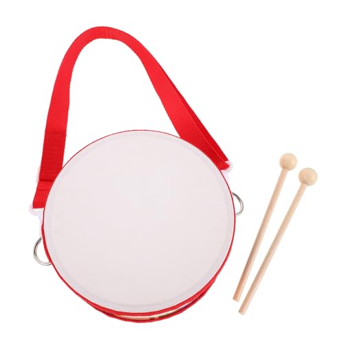 ibasenice Holz Doppel-Seiten Trommel mit Schlägeln Cartoon Design Reiner Klang Pädagogisches Schlaginstrument für Kleinkinder als Geschenk für Musikalische Früherziehung ibasenice Holz Doppel-Seiten Trommel mit Schlägeln Cartoon Design Reiner Klang Pädagogisches Schlaginstrument für Kleinkinder als Geschenk für Musikalische Früherziehung von ibasenice
