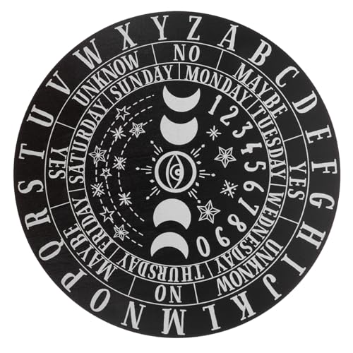 ibasenice Holz Glücksbrett Divinationsplatte aus Hochwertigem Kiefernholz Glatte Oberfläche Stabiles Wahrsage Board für Tarot Orakel Psychotherapie und Meditations Dekoration von ibasenice
