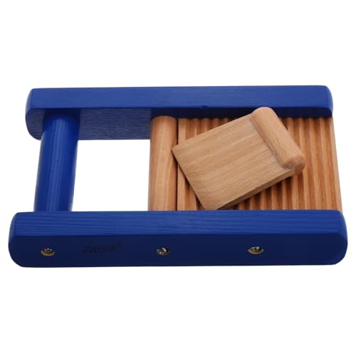 ibasenice Holz Handpercussion Instrument für Kleinkinder Musikalisches Schaberbrett für Frühkindliche Bildung Robustes Holz Fördert die Sensorische Entwicklung Musikalische Spiel von ibasenice