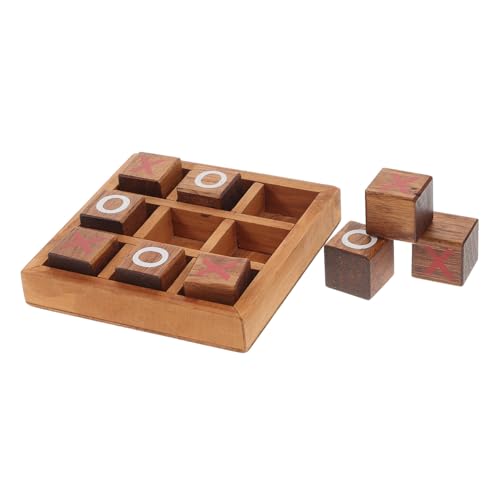 ibasenice Holz Interaktives Toe Brettspiel für Eltern Junge Mädchen Freizeit aus Robustem Holz Einfach zu Lernen Neutralfarbenes Lernspiel für Drinnen und Draußen ibasenice Holz Interaktives Toe Brettspiel für Eltern Junge Mädchen Freizeit aus Robustem Holz Einfach zu Lernen Neutralfarbenes Lernspiel für Drinnen und Draußen von ibasenice