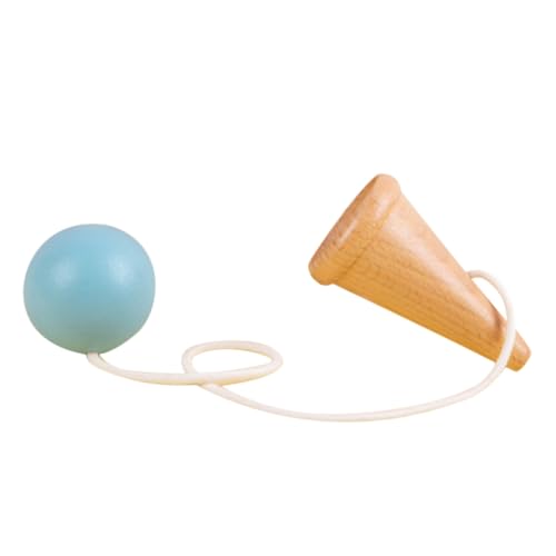 ibasenice Holz Kendama für Verschleißfest Hand Auge koordination Traditionelles Geschicklichkeitsspiel mit Robustem Holzgriff und Sicher Befestigtem Ball für Geburtstagsgeschenke und von ibasenice
