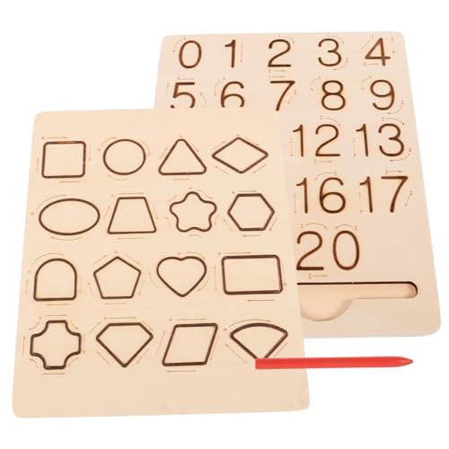 ibasenice Holz Lernboard für Montessori Buchstaben und Zahlen Schreibtafel Doppelseitiges Alphabet und Zahlen Übungsbrett Sicheres Holzspielzeug für Vorschulkinder Spielerisches Lernen und ibasenice Holz Lernboard für Montessori Buchstaben und Zahlen Schreibtafel Doppelseitiges Alphabet und Zahlen Übungsbrett Sicheres Holzspielzeug für Vorschulkinder Spielerisches Lernen und von ibasenice