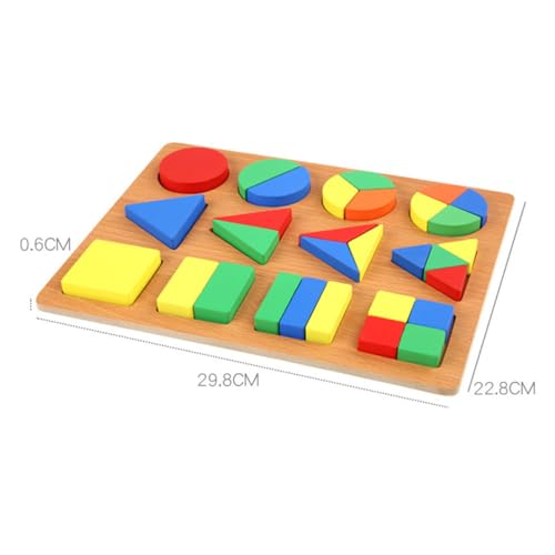 ibasenice Holz Puzzlespiel Geometrische Formen Holzbausteine Lernspielzeug Frühförderung Montessori Motorikspielzeug für Form und Farberkennung ibasenice Holz Puzzlespiel Geometrische Formen Holzbausteine Lernspielzeug Frühförderung Montessori Motorikspielzeug für Form und Farberkennung von ibasenice