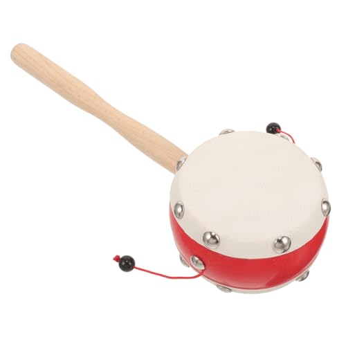 ibasenice Holz Rasseltrommel Traditionelles Motorikspielzeug mit Natürlichem Schaffell Handliches Schlaginstrument für Junge Mädchen Fördert Hand Auge Koordination und Sensorische ibasenice Holz Rasseltrommel Traditionelles Motorikspielzeug mit Natürlichem Schaffell Handliches Schlaginstrument für Junge Mädchen Fördert Hand Auge Koordination und Sensorische von ibasenice