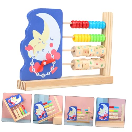 ibasenice Holz Rechenrahmen mit Cartoon Mond Uhr Pädagogisches Lernspielzeug für Ab Jahren Glatte Oberfläche Langlebig Fördert Rechenfähigkeiten und Hand Auge koordination ibasenice Holz Rechenrahmen mit Cartoon Mond Uhr Pädagogisches Lernspielzeug für Ab Jahren Glatte Oberfläche Langlebig Fördert Rechenfähigkeiten und Hand Auge koordination von ibasenice