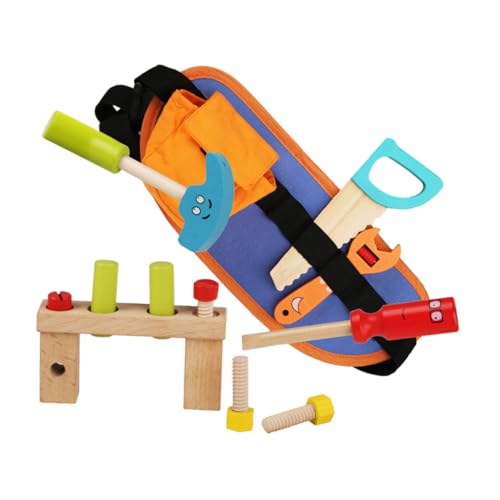 ibasenice Holz Werkzeugset für Kleinkinder Realistisches Lernspielzeug Sicher und Langlebig Kindgerechte für Fantasievolles Rollenspiel und Motorische Entwicklung ibasenice Holz Werkzeugset für Kleinkinder Realistisches Lernspielzeug Sicher und Langlebig Kindgerechte für Fantasievolles Rollenspiel und Motorische Entwicklung von ibasenice