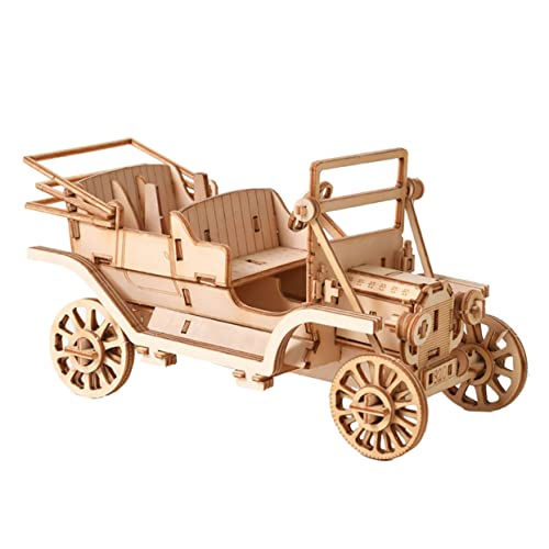 ibasenice Holzauto Puzzle Modell Bausatz DIY Holzspielzeug für Jungen Ab Jahre Handgefertigtes Lernspielzeug Bastelset Geschenk von ibasenice