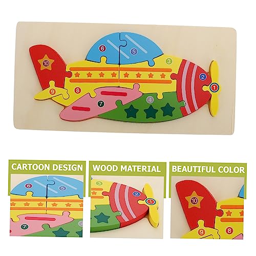 ibasenice Holzflugzeug Puzzle Lernspielzeug Montessori Pädagogisch Handlich Robust für Jungen Mädchen Konzentration und Feinmotorik ibasenice Holzflugzeug Puzzle Lernspielzeug Montessori Pädagogisch Handlich Robust für Jungen Mädchen Konzentration und Feinmotorik von ibasenice
