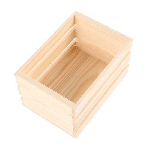 ibasenice Holzkiste aus Holz Vintage und Gemüsebox Puppenhaus Aufbewahrungskorb für DIY Szenen und Dekoration für Spielzeugorganisation und Displays ibasenice Holzkiste aus Holz Vintage und Gemüsebox Puppenhaus Aufbewahrungskorb für DIY Szenen und Dekoration für Spielzeugorganisation und Displays von ibasenice