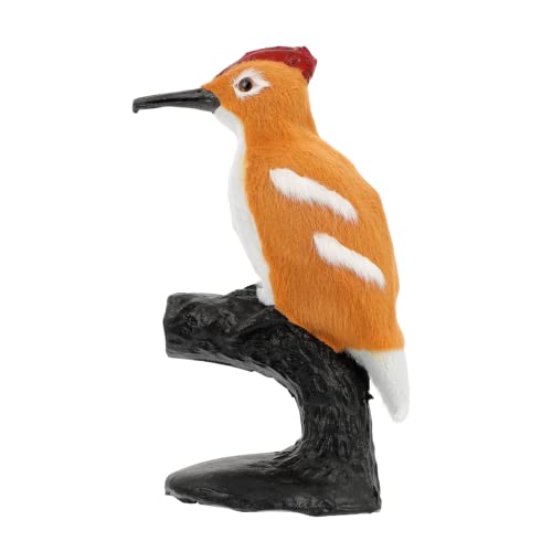 ibasenice Holzpecker Figurine Kunststoff Realistisches Tiermodell für Kognitive Spielzeuge Kreativität und Tierverständnis als Dekoration von ibasenice