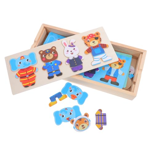 ibasenice Holzpuzzle für Jahre Montessori Lernspielzeug mit Lustigen Tier Motiven Pädagogisch Abgerundete Kanten Robustes Holzspielzeug DIY Steckpuzzle für Geburtstag und Alltagsspiel ibasenice Holzpuzzle für Jahre Montessori Lernspielzeug mit Lustigen Tier Motiven Pädagogisch Abgerundete Kanten Robustes Holzspielzeug DIY Steckpuzzle für Geburtstag und Alltagsspiel von ibasenice