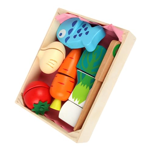 ibasenice Küchenspielzeug Aus Holz Für Kinder – Lernspielzeug – Obst-frühstücks-Snack-Spielzeug – Glatt Für Zarte Haut von ibasenice