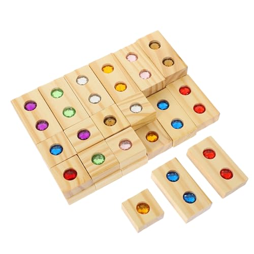 ibasenice Pädagogische Bausteine Edelsteine stapelspielzeug für Jungen und Mädchen Sensorisches Holzspielzeug Feinmotorik-Spielzeug für Die Eltern-Kind-interaktion ibasenice Pädagogische Bausteine Edelsteine stapelspielzeug für Jungen und Mädchen Sensorisches Holzspielzeug Feinmotorik-Spielzeug für Die Eltern-Kind-interaktion von ibasenice