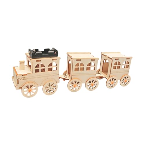 ibasenice Holzspielzeug Zug Set für DIY Handgefertigtes Modell aus Hochwertigem Holz Einfache Montage für Kreatives Fördert und Denkfähigkeiten Kompatibel mit Verschiedenen Schienensystemen ibasenice Holzspielzeug Zug Set für DIY Handgefertigtes Modell aus Hochwertigem Holz Einfache Montage für Kreatives Fördert und Denkfähigkeiten Kompatibel mit Verschiedenen Schienensystemen von ibasenice