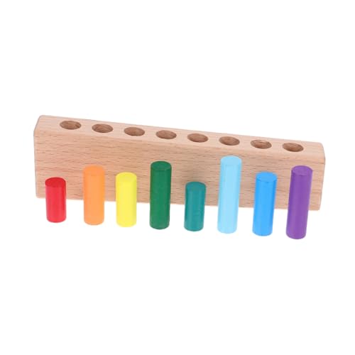 ibasenice Lernspielzeug für Kleinkinder Montessori-Zylinder-puzzleblock-Set Aus Holz Farbenfrohes Lernspielzeug für Die Entwicklung Von Jungen und Mädchen ibasenice Lernspielzeug für Kleinkinder Montessori-Zylinder-puzzleblock-Set Aus Holz Farbenfrohes Lernspielzeug für Die Entwicklung Von Jungen und Mädchen von ibasenice