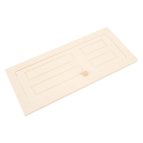 ibasenice Holztürminiaturen bastelset basteln für bastelmaterial für bastelsets für bastelzeug für Mini-Einrichtung Modell aus Holz Minitür Türmodell Beige von ibasenice