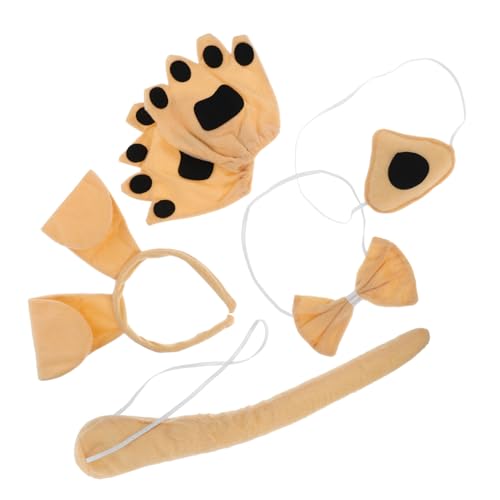 ibasenice Hundekostüm Set Teiliges Tierkostüm mit Weichem Stirnband Hundohren Fliege und Fingerlosen Handschuhen Geeignet für Karneval Halloween Partys und Rollenspiele ibasenice Hundekostüm Set Teiliges Tierkostüm mit Weichem Stirnband Hundohren Fliege und Fingerlosen Handschuhen Geeignet für Karneval Halloween Partys und Rollenspiele von ibasenice