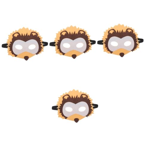 ibasenice Igel Kopfbedeckung 4 Stück Requisiten Für Kindergartenaufführungen Halloween Maske Kostüm Karikatur Tier Kopfbedeckung Partygeschenk Vlies von ibasenice