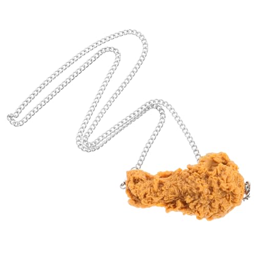 ibasenice Imitierte Hähnchenschenkel-Halskette Lebensmittel grillzubehör Halskette mit gebratenem Huhn Hühnerhalskette Deko-Halskette Fake-Food-Anhänger Partygeschenk PVC ibasenice Imitierte Hähnchenschenkel-Halskette Lebensmittel grillzubehör Halskette mit gebratenem Huhn Hühnerhalskette Deko-Halskette Fake-Food-Anhänger Partygeschenk PVC von ibasenice