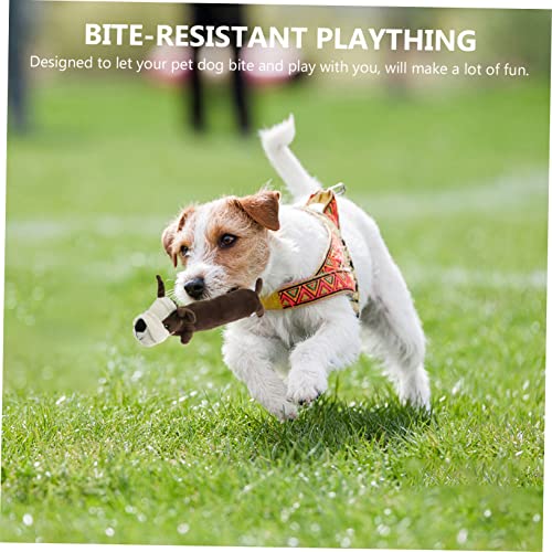ibasenice Interaktives Hundespielzeug aus Plüsch mit Geräuschfunktion Kauspielzeug für Welpen zum Zahnen Fördert Spiel Bindung zwischen Haustier und Besitzer ibasenice Interaktives Hundespielzeug aus Plüsch mit Geräuschfunktion Kauspielzeug für Welpen zum Zahnen Fördert Spiel Bindung zwischen Haustier und Besitzer von ibasenice