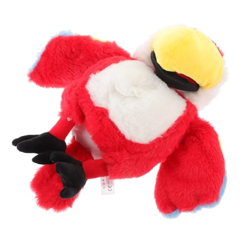 ibasenice Interaktives Plüsch Handpuppe Papagei Vogel Design Lebensecht für Rollenspiele und Frühe Bildung Kinderspielzeug und von ibasenice