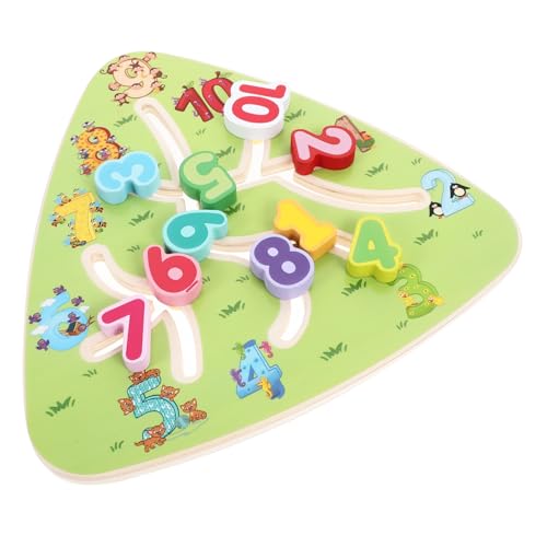 ibasenice Interaktives Zahlen Lernspiel Maze Spielbrett Montessori Pädagogisches Lernspielzeug für Jahre Buntes Tischspiel Beobachtung und Feinmotorik von ibasenice