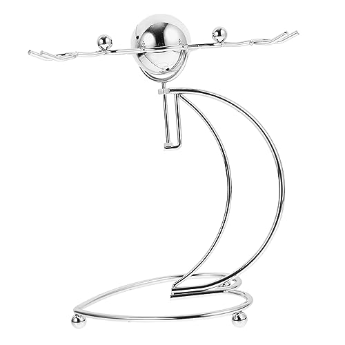 ibasenice Iron Physics Balancing Kleine Figur aus Robustem Tragbar Dekoratives Gleichgewichtsspielzeug für Schreibtisch Geschenkidee für Freunde und Familie Vielseitig Einsetzbar bei Partys von ibasenice