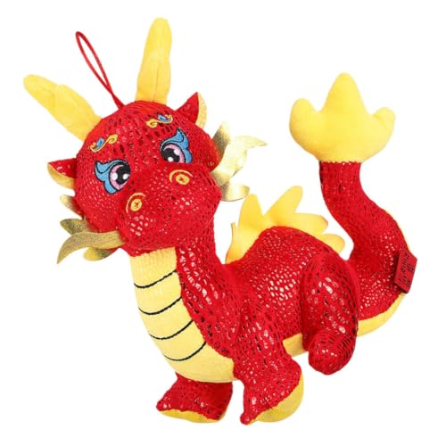 ibasenice Jahr Drache Stofftier Puppe 16cm Plüsch Drachen Spielzeug Desktop Dekoration Jungen Und Mädchen Und Erwachsene von ibasenice
